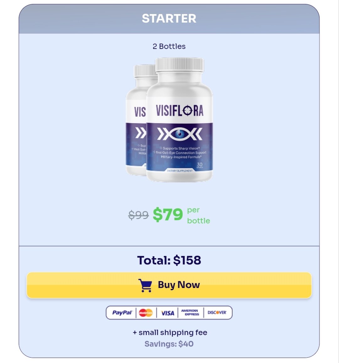 VisiFlora package pricing